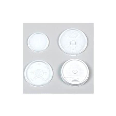Dart Dart DCC12JL, Plastic Lids for Hot/Cold Foam Cups, White, 1000/Carton DCC 12JL